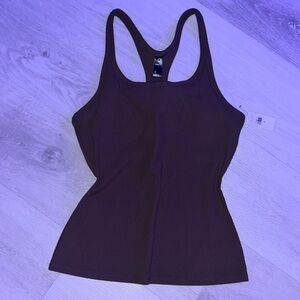 GAP Women's Brown Racerback Tank Top